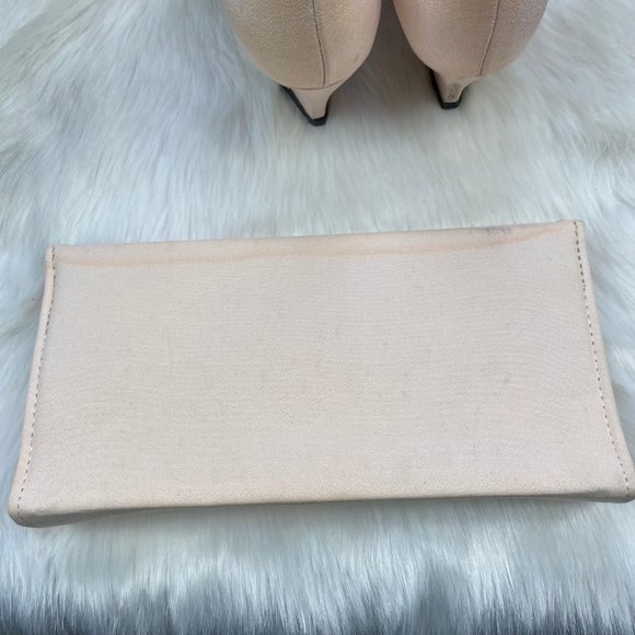 Dyeables by Highlights Light Beige Heels 7.5 w/ Matching Colorifics Purse - Picture 6 of 13